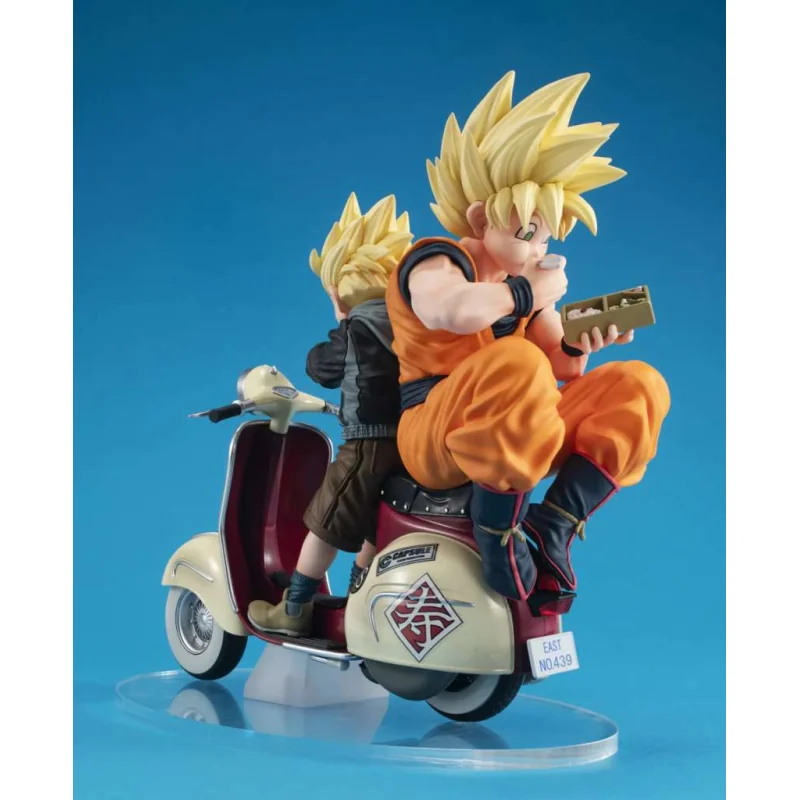 Desktop Real Mccoy Ex Dragon Ball Z Ss Son Goku & Ss Son Gohan & Motorbike Figure