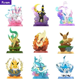 R18019 - POKÉMON - FUNISM - EVOLI EVOLUTION COLLECTION 2 X 9 Figurine 