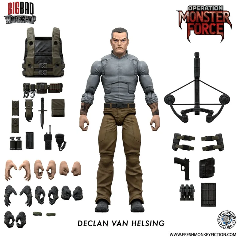 Operation: Monster Force figure 1/12 Declan Van Helsing 15 cm Figure