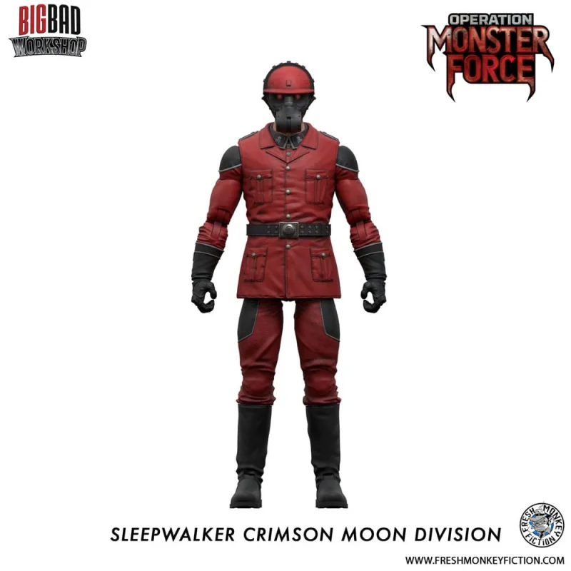 Operation: Monster Force action figure 1/12 Sleepwalker Crimson Moon Division 15 cm Figurine 