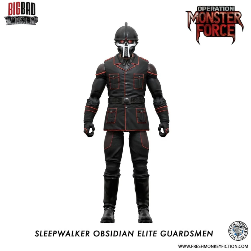 Operation: Monster Force action figure 1/12 Sleepwalker Obsidian Elite Guardsmen 15 cm Figurine 