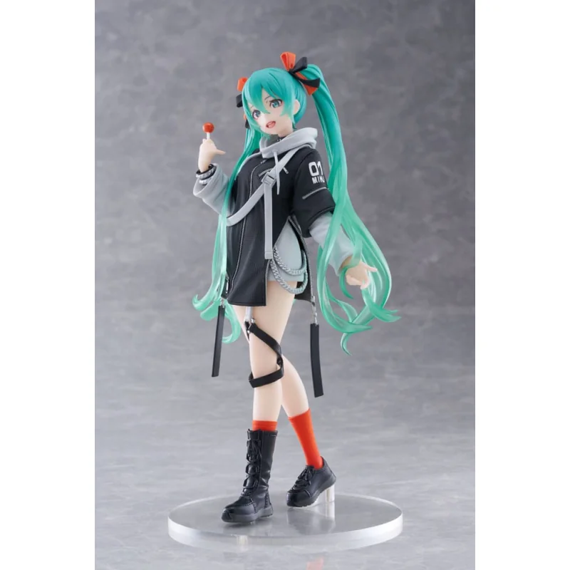 Hatsune Miku Wonderland PVC Statuette Fashion Punk Ver. 18cm Taito Prize