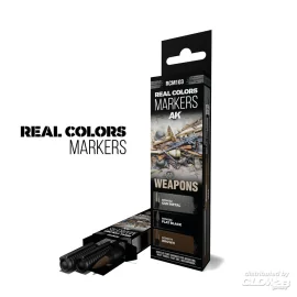 WEAPONS - SET 3 REAL COLORS MARKERS Paint 