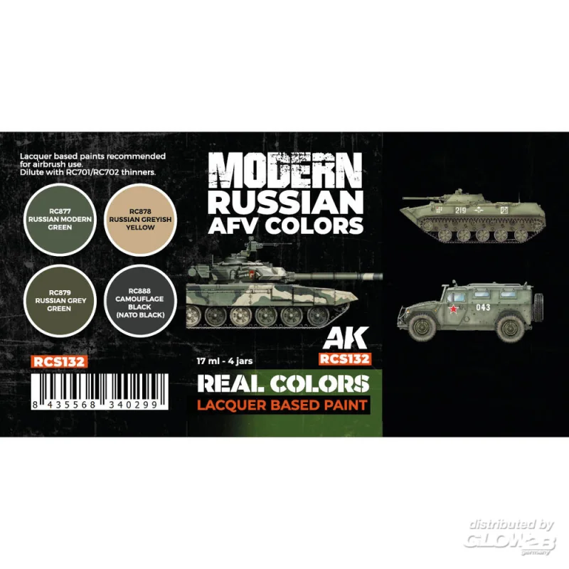 Modern Russian AFV Colors SET Paint 