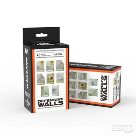 DEFENSIVE WALLS SET WARGAME (RESIN 30-35MM) 