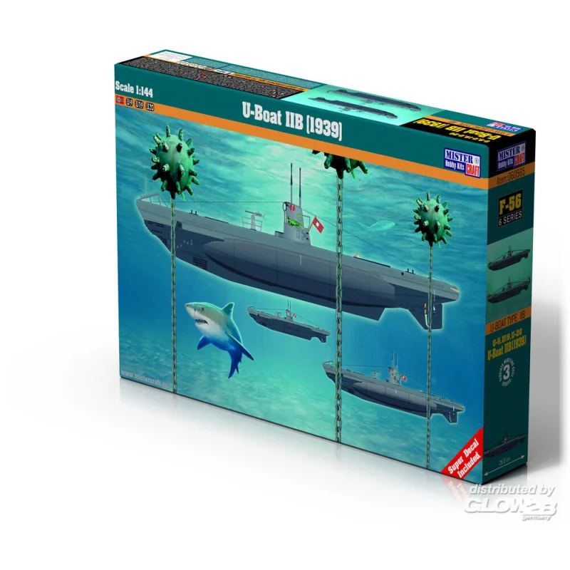 U-Boat Type IIB 1/144 German decals Model kit 