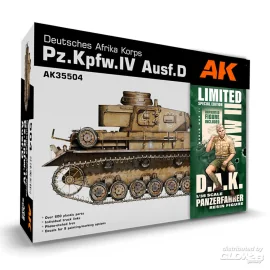 PZ.KPFW.IV AUSF.D AFRIKA KORPS+DAK PANZERFAHRER 1/35 Model kit 