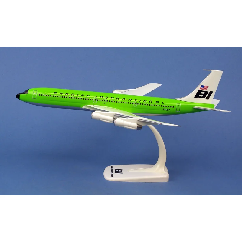 Braniff International Boeing 707-320 -' Solid lime green N7097 Die-cast 