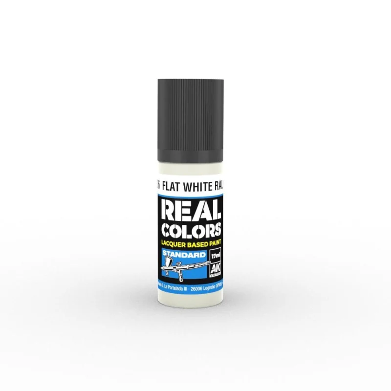 AK INTERACTIVE: Real Colors Flat White RAL 9003 17 ml. Paint 