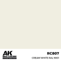 AK INTERACTIVE: Real Colors Cream White RAL 9001 17 ml. Acrylic model paint