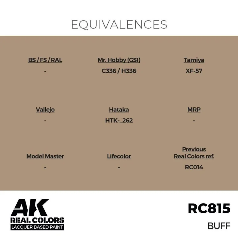 AK INTERACTIVE: Real Colors Buff 17 ml. AK Interactive