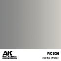 AK INTERACTIVE: Real Colors Clear Smoke 17 ml. Acrylic model paint