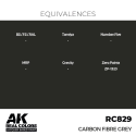 AK INTERACTIVE: Real Colors Carbon Fibre Grey 17 ml. AK Interactive