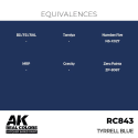 AK INTERACTIVE: Real Colors Tyrrell Blue 17 ml. AK Interactive