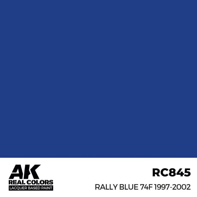 AK INTERACTIVE: Real Colors Rally Blue 74F 1997-2002 17 ml. Acrylic model paint