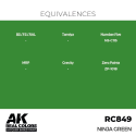 AK INTERACTIVE: Real Colors Ninja Green 17 ml. AK Interactive