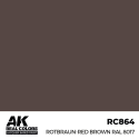 AK INTERACTIVE: Real Colors Rotbraun-Red Brown RAL 8017 17 ml. Acrylic model paint