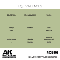 AK INTERACTIVE: Real Colors Silver Grey No.28 (BS381) 17 ml. AK Interactive