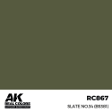 AK INTERACTIVE: Real Colors Slate No.34 (BS381) 17 ml. Acrylic model paint