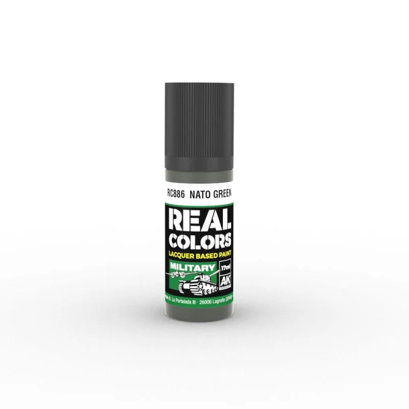 AK INTERACTIVE: Real Colors NATO Green 17 ml. Paint 