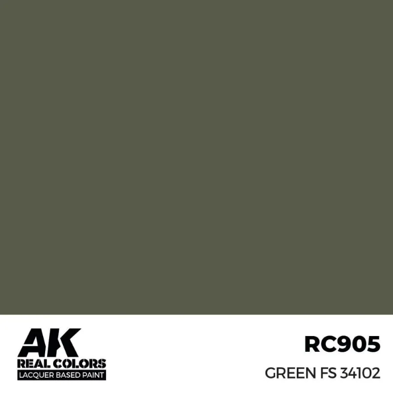 AK INTERACTIVE: Real Colors Green FS 34102 17 ml. Acrylic model paint