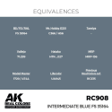 AK INTERACTIVE: Real Colors Intermediate Blue FS 35164 17 ml. AK Interactive