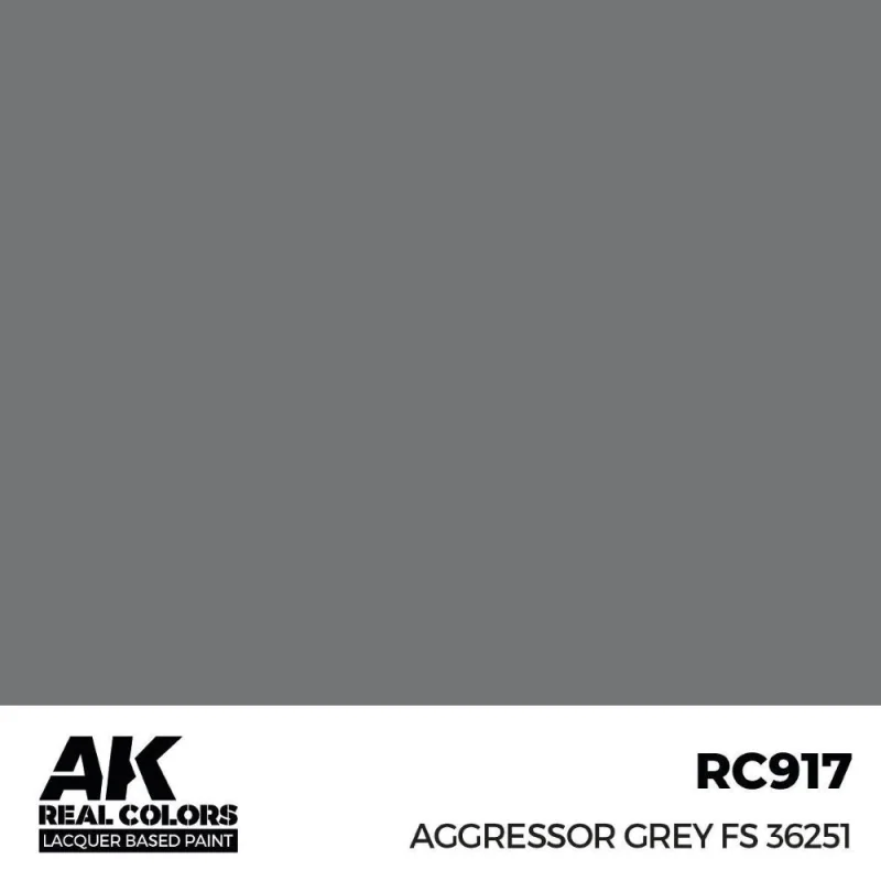 AK INTERACTIVE: Real Colors Aggressor Grey FS 36251 17 ml. Acrylic model paint