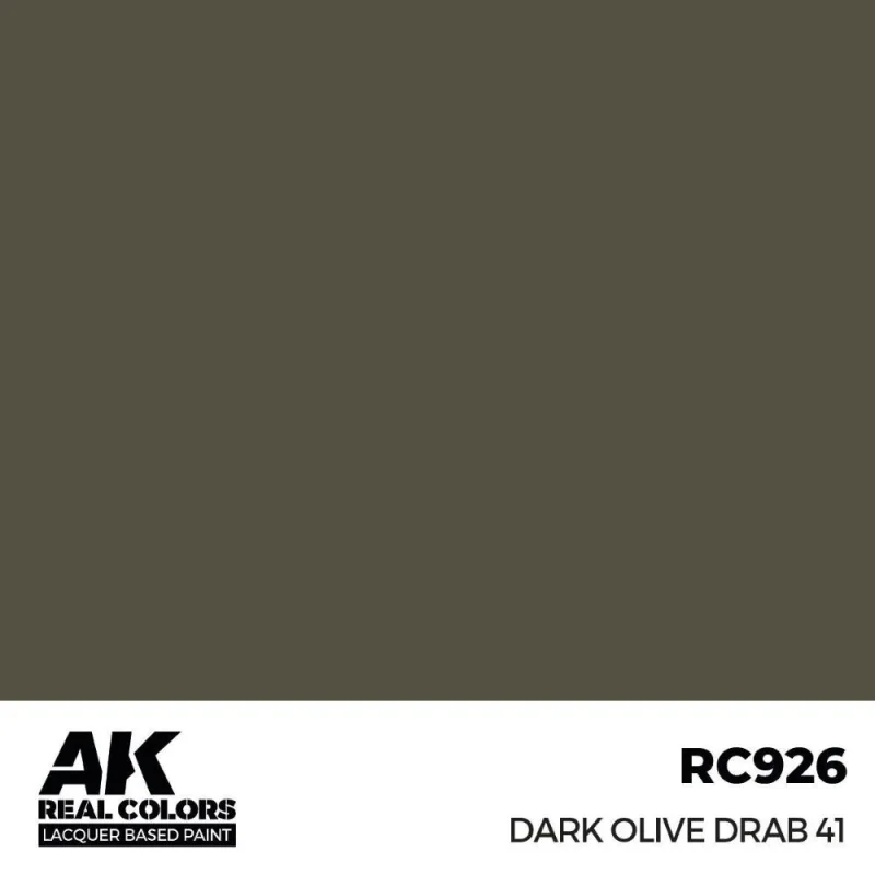 AK INTERACTIVE: Real Colors Dark Olive Drab 41 17 ml. Acrylic model paint