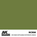 AK INTERACTIVE: Real Colors IJN M3 (M) MITSUBISHI Interior Green 17 ml. Acrylic model paint