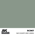 AK INTERACTIVE: Real Colors RAF Cockpit Grey-Green 17 ml. Acrylic model paint