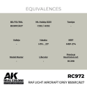 AK INTERACTIVE: Real Colors RAF Light Aircraft Grey BS381C/627 17 ml. AK Interactive