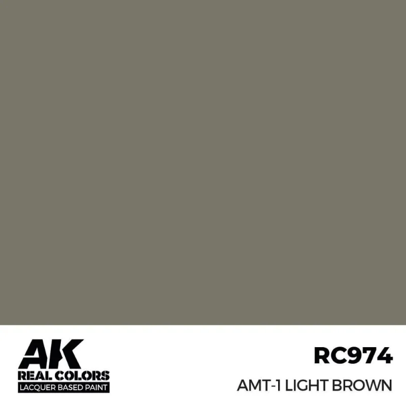 AK INTERACTIVE: Real Colors AMT-1 Light Brown 17 ml. Acrylic model paint