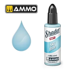 AMMO of MIG: MATT SHADER Sky Blue 10mL Paint 