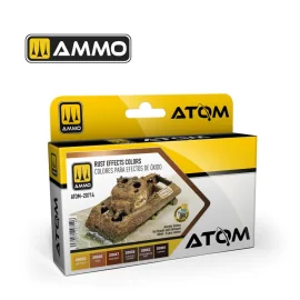 AMMO of MIG: ATOM Rust Effects Colors Set (6 Paints Per Set) 