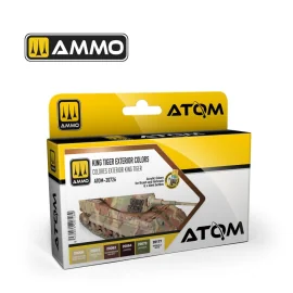 AMMO of MIG: ATOM King Tiger Exterior Colors Set (6 colori per set) Paint 