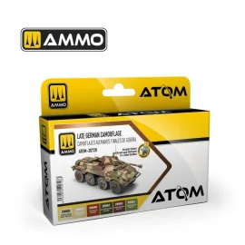 AMMO of MIG: Acrylic Colors Set. 6 ATOM Late German Camouflage Set Paint 