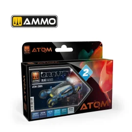 AMMO of MIG: ATOM Gravity Set 2 - Blue (6 Paints Per Set) 