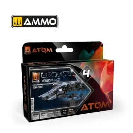 AMMO of MIG: ATOM Gravity Set 4 - Metallic Set (6 colori per set) Paint 