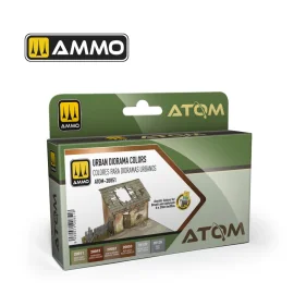 AMMO of MIG: ATOM Urban Diorama Colors set (6 colors) Paint 