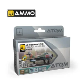 AMMO of MIG: ATOM MIG-17 Polish Air Force Colors Set (6 colori per set) Paint 