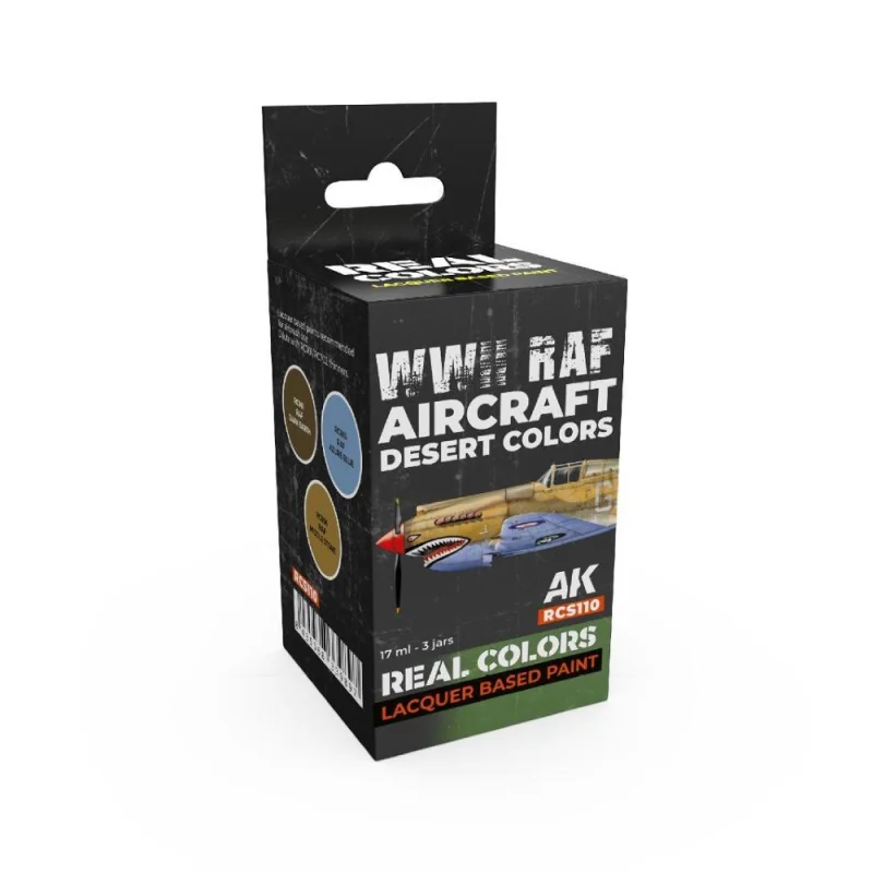 AK INTERACTIVE: Real Colors WWII RAF Aircraft Desert Colors SET Paint 