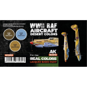 AK INTERACTIVE: Real Colors WWII RAF Aircraft Desert Colors SET Acrylic model paint