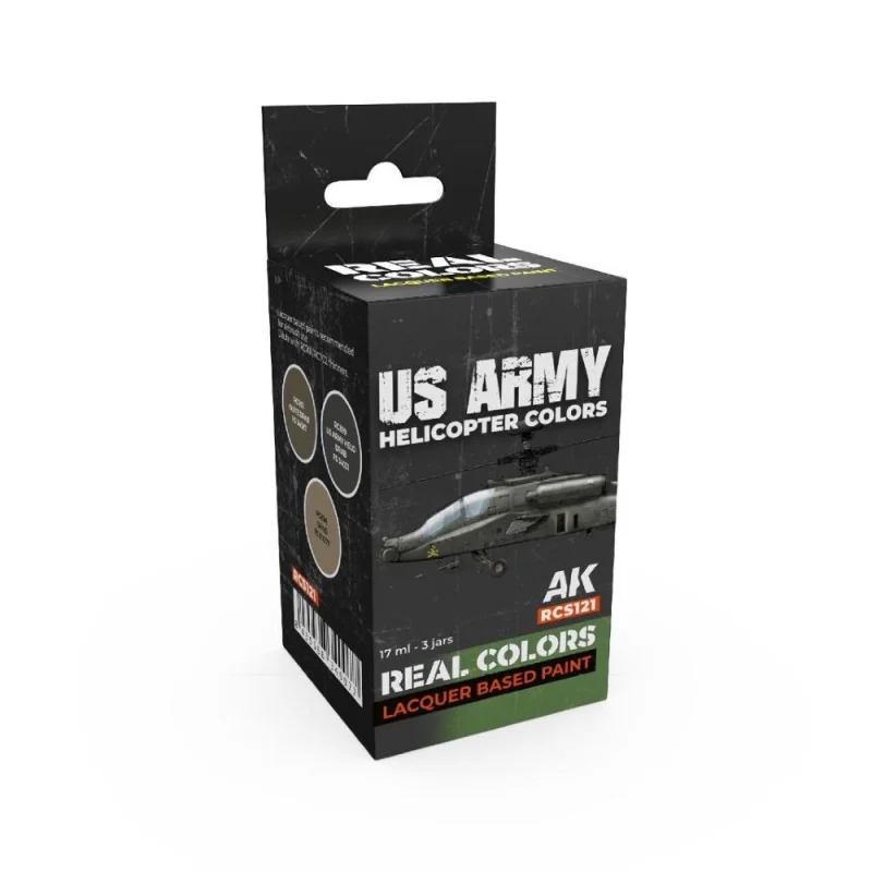 AK INTERACTIVE: Real Colors US Army Helicopter Colors SET Paint 