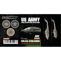 AK INTERACTIVE: Real Colors US Army Helicopter Colors SET Acrylic model paint