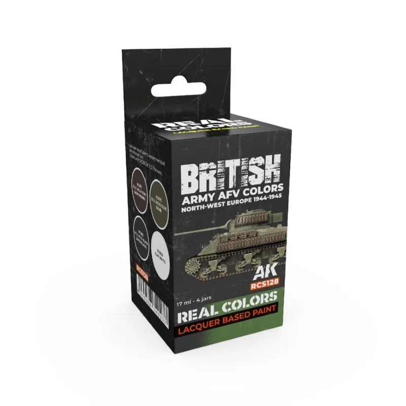 AK INTERACTIVE: Real Colors British Army AFV Colors. North-West Europe 1944-1945 SET Paint 