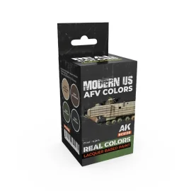 AK INTERACTIVE: Real Colors Modern US AFV Colors SET Paint 