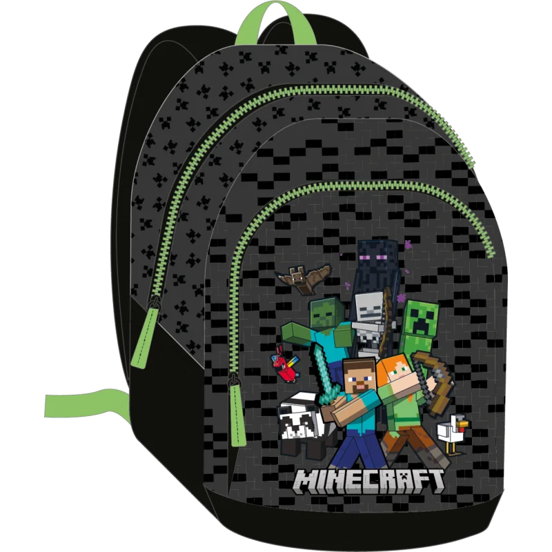 MINECRAFT - Backpack 2 Compartments '38x28x16cm' Bag 