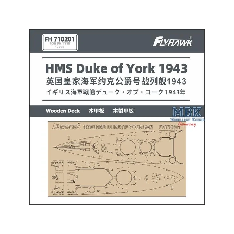 HMS Duke of York 1943 Wooden Deck (FH1118) 