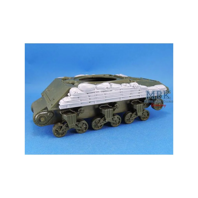 M4A3 Sherman Side Hull Sandbag Armor set 3D printed resin