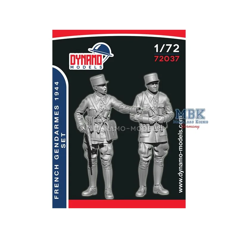 French Gendarme 1944 Set - 1:72 Figure 